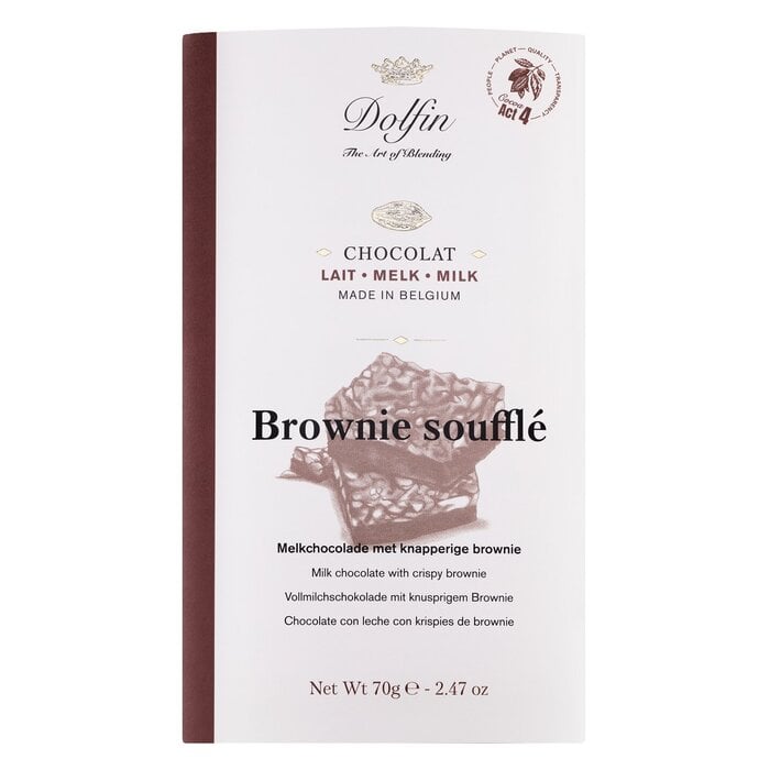 -  Belgien Vollmilchschokolade mit Brownie 38 %
