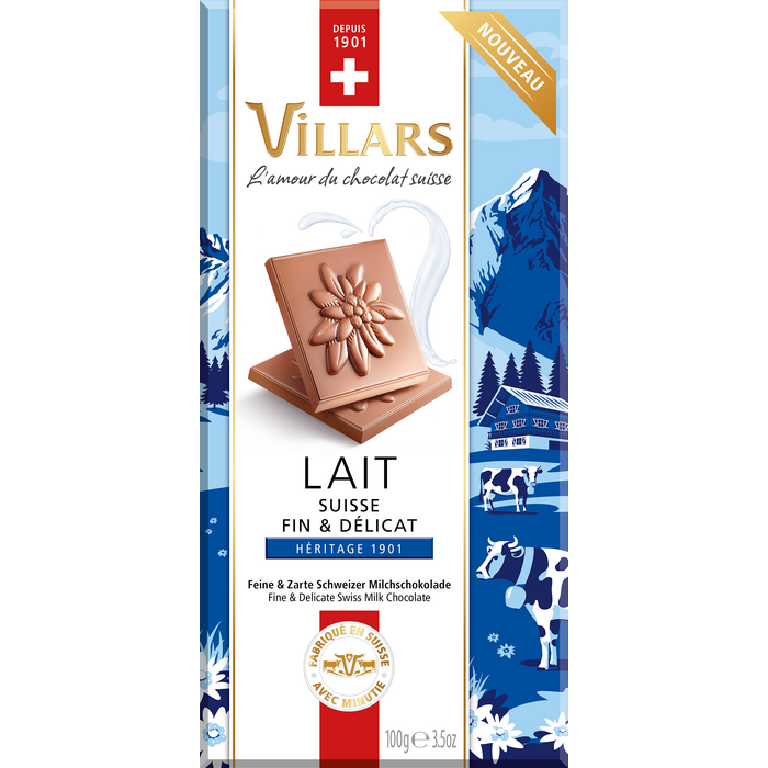 - Schweizer Milchschokolade 33 % Kakaoanteil – Cremige Schweizer Premium Schokolade 100 g