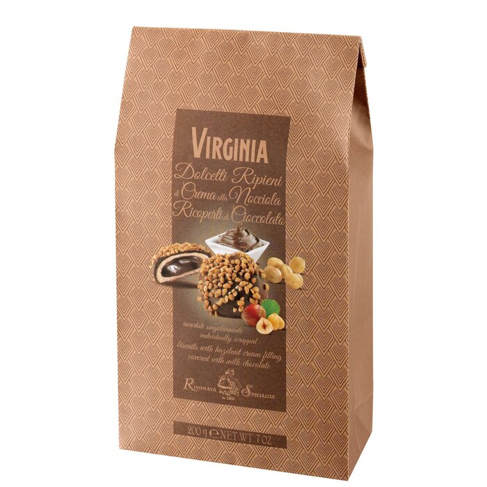- Dolcetti Cuornocciola Chocolate Bag – Feine Mürbeteigkekse mit Gianduja-Haselnusscreme und Milchschokolade 20%