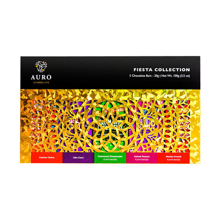 - Fiesta Collection – Geschenkbox mit 5 Schokoladentafeln à 20 g, 100 g