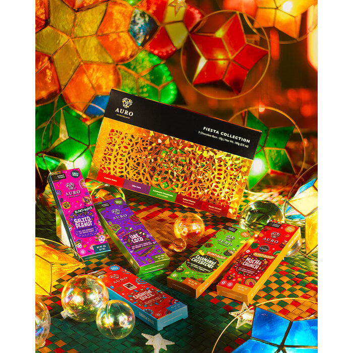 - Fiesta Collection – Geschenkbox mit 5 Schokoladentafeln à 20 g, 100 g