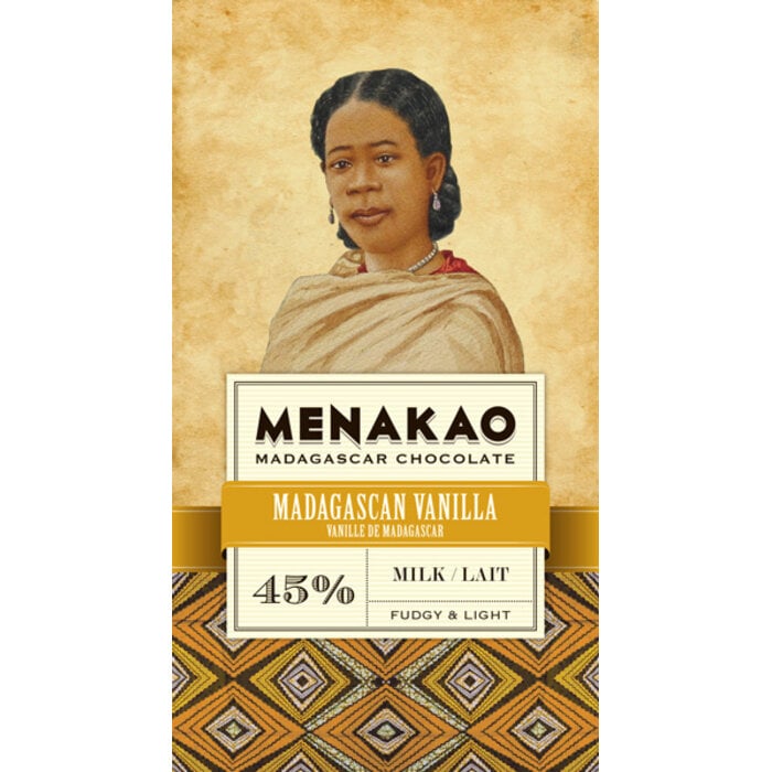 - Milchschokolade mit Vanille 45 % Kakao