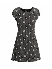 Bird pattern dress