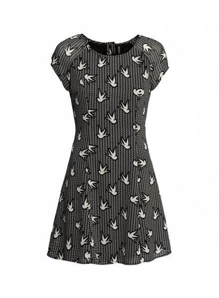 Bird pattern dress