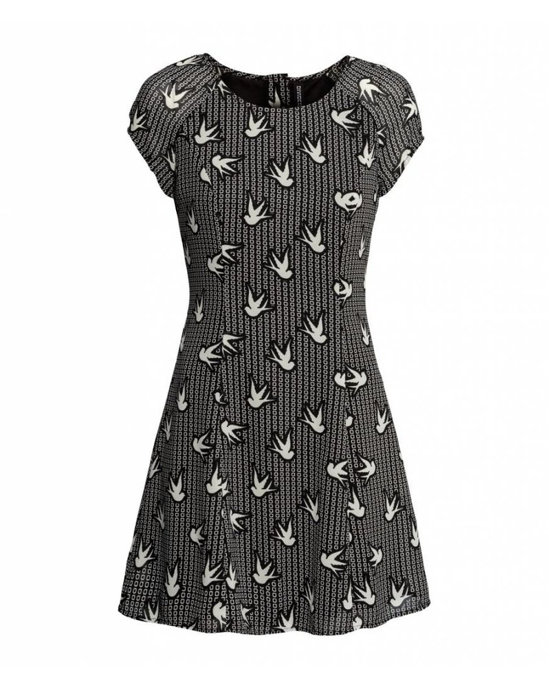 Bird pattern dress