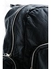 Black leather backpack