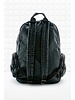 Black leather backpack