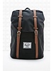 Black and brown backpack