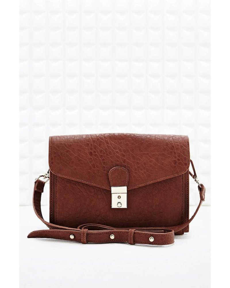 Brown leather purse