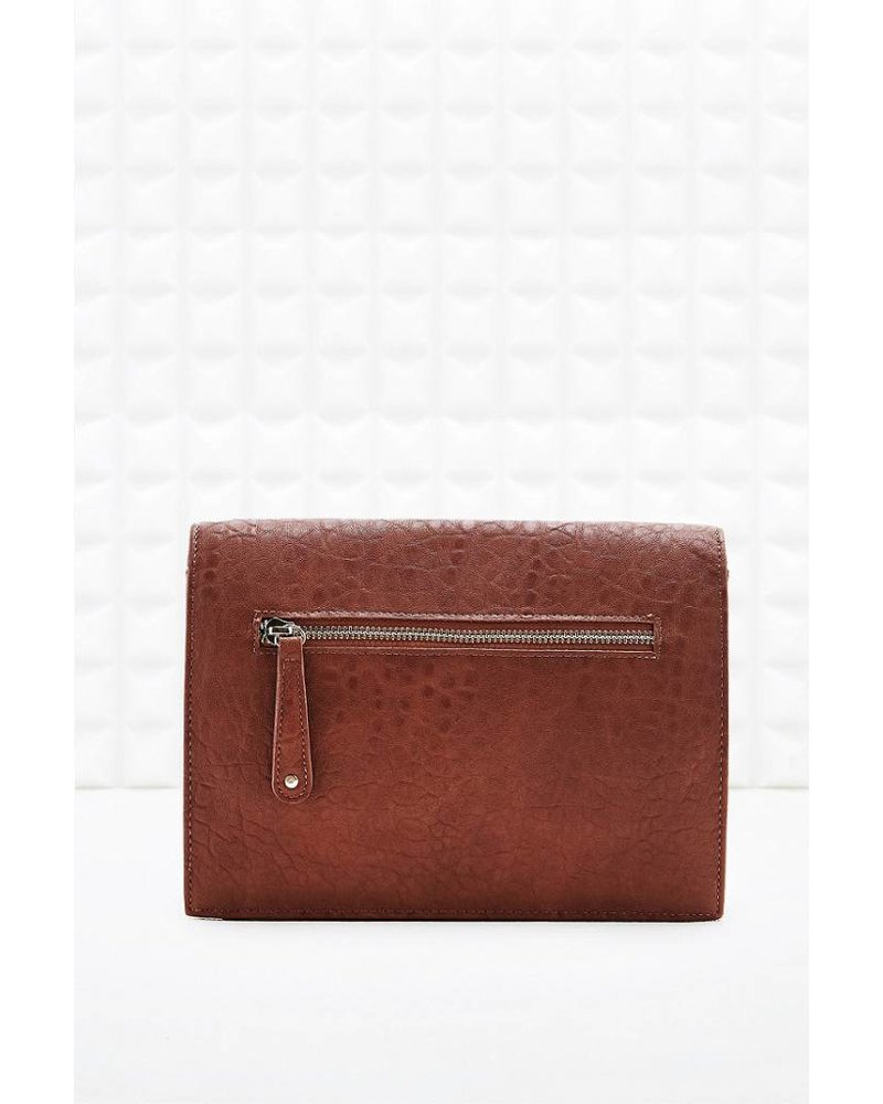 Brown leather purse