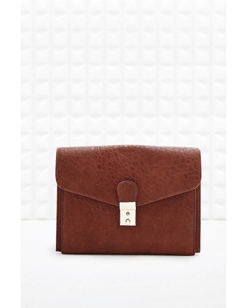 Brown leather purse