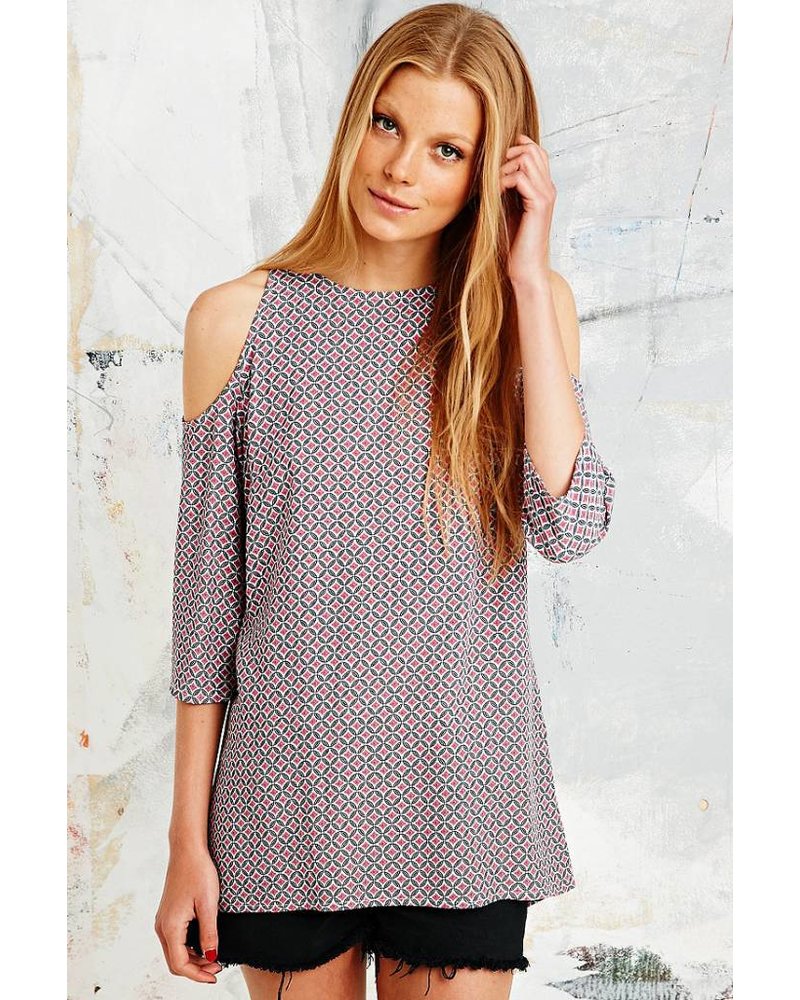 Open shoulder blouse