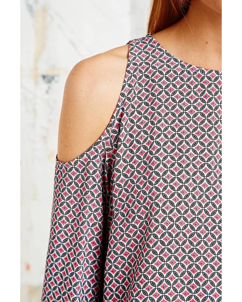 Open shoulder blouse