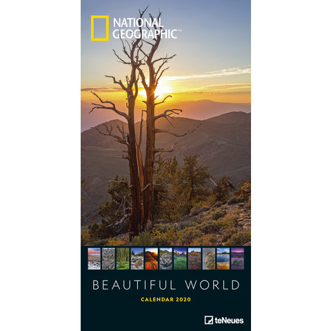 Beautiful World NG Slimline Posterkalender 2020