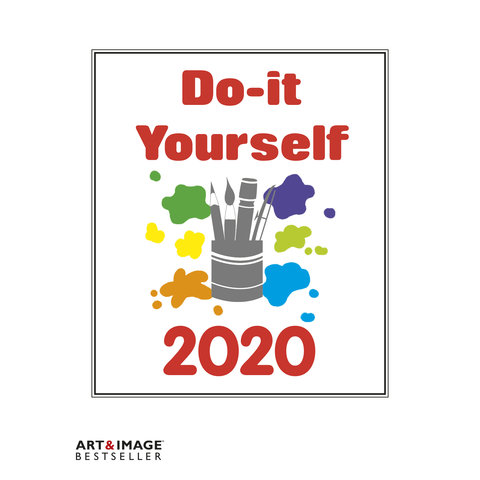 Do-It-Yourself Weiß 24x31 Kalender 2020