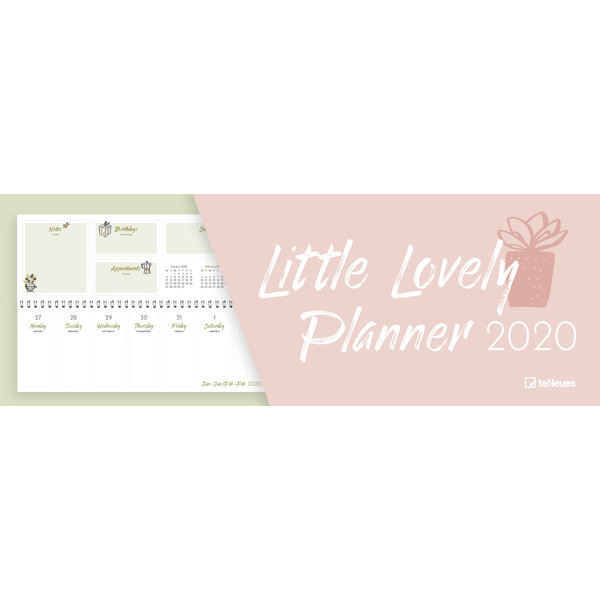 teNeues Little Lovely Planner Desk Kalender 2020