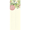 Floral GreenLine 15x42 Verjaardagskalender
