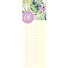 Floral GreenLine 15x42 Verjaardagskalender
