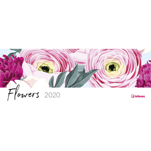 teNeues Flowers Tischquerkalender 2020