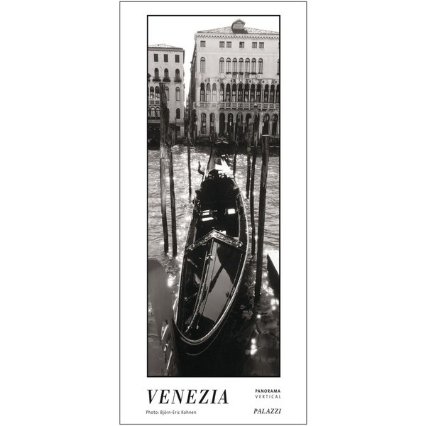 Palazzi Venetië - Venezia Zwart-Wit Panorama Tijdloze David Posterkalender