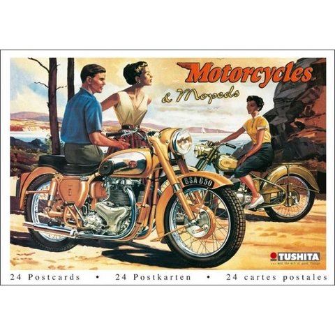 Motorcycles & Mopeds Ansichtkaarten Postcard Book