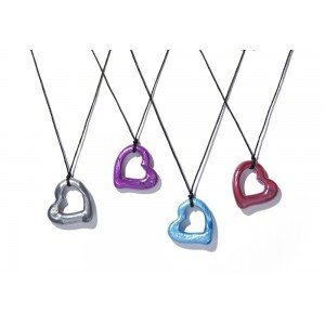 Chewigem Kauwsieraden en Bijtspeelgoed Chewigem Chew Necklace Miller Heart