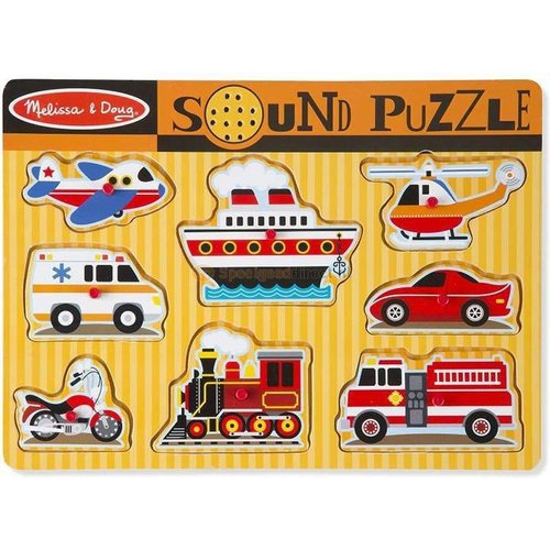 Melissa and Doug Geluidspuzzel Voertuigen Melissa and Doug Geluidspuzzel Voertuigen