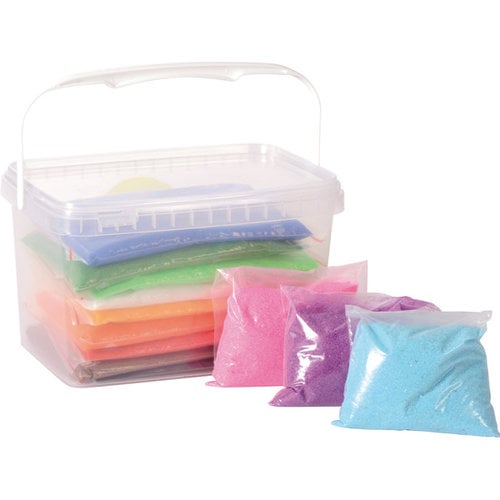 Toys and Tools Decoration sand 12 colours 2,4 kg