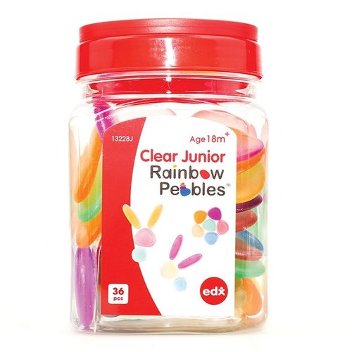 TickiT Transparant Junior Rainbow Pebbles