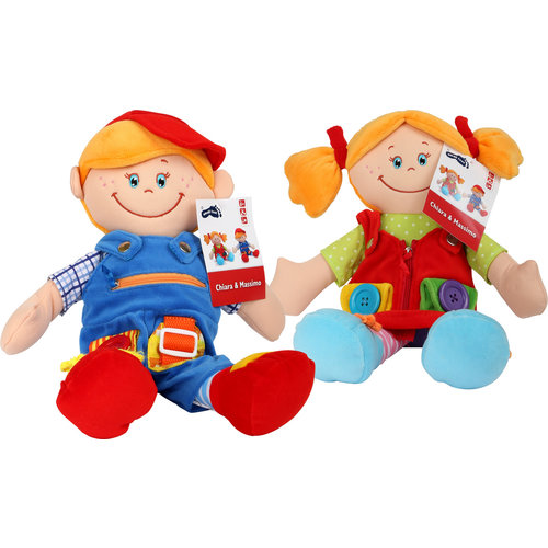 Small Foot  Motor skills Dolls - practicing clasps (set of 2)