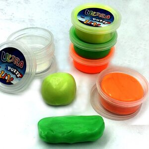 Playlearn snoezelproducten Ultra UV Putty -Set van 6 Playlearn snoezelproducten Ultra UV Putty -Set van 6