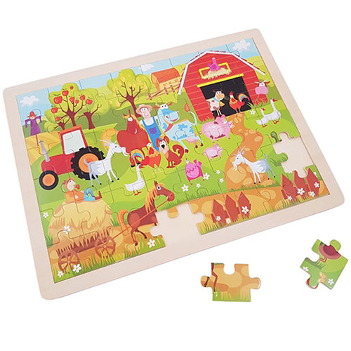 Wooden Puzzel Farm -48 pcs