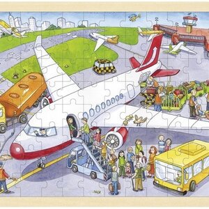 Wooden Puzzle Airport -96pcs
