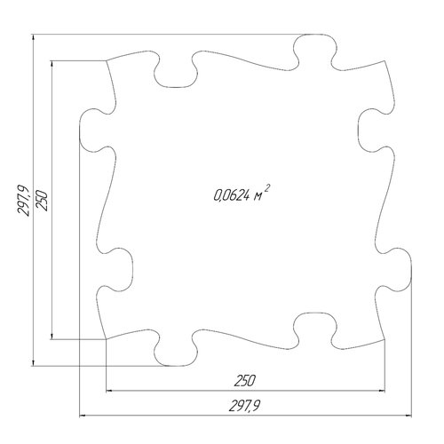 Muffik Sensorisch Voetpad Hoog -5 delig puzzelmatten