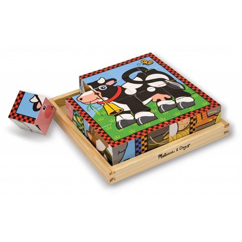 Melissa and Doug Cube Puzzle Farm Animals