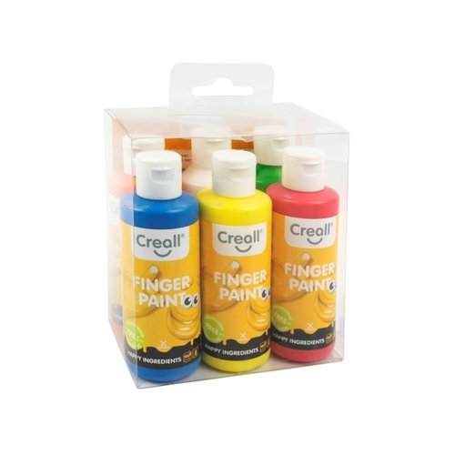 Creall® Creall Finger Paint,  set of 6 colors