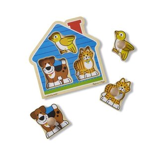 Melissa and Doug Large Buttons Puzzle - Pets