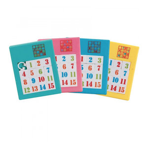 Sliding Puzzle Numbers - set of 4