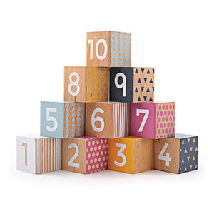Wooden Blocks with Numbers