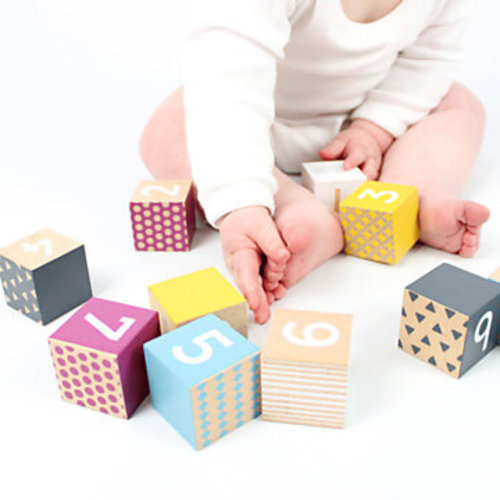 Wooden Blocks with Numbers