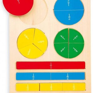 Small Foot  Fractions Puzzle - Wood