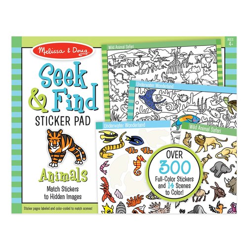 Melissa and Doug Zoek en Vind Sticker Kleur Boek