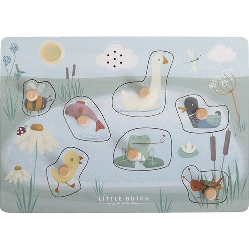 Wooden Sound Puzzle - Pond Animals