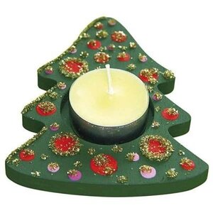 Deco Tea Light Holder Christmas Tree - Set of 3