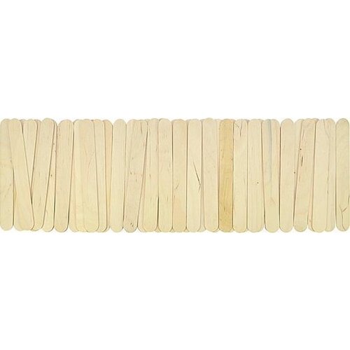 Popsicle sticks Large - Natural - 50 pcs - 15x2 cm
