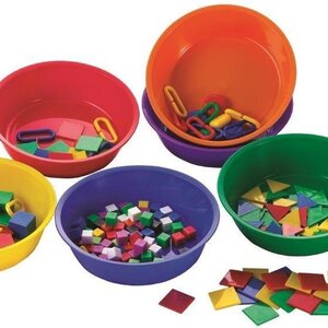 TickiT Coloured sorting trays - Set of 6