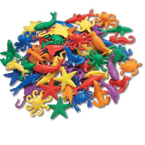 EDX Education  Water Animals -Play and Count set - Set of 84 pcs.