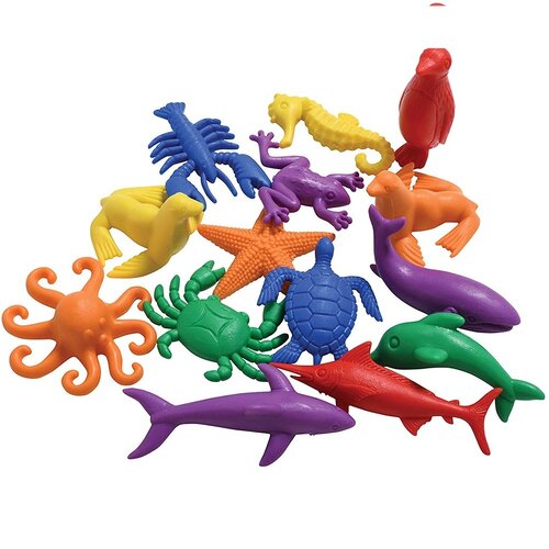 EDX Education  Water Animals -Play and Count set - Set of 84 pcs.