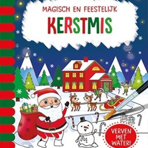 Magic water colouring book Christmas (Dutch)