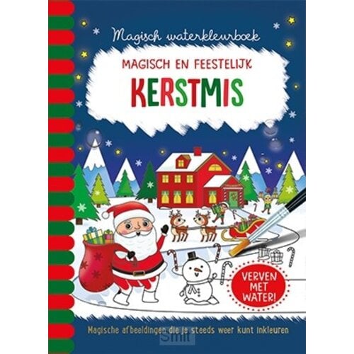 Magic water colouring book Christmas (Dutch)